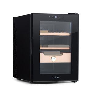 Imagine Klarstein El Presidente 37, Humidor pentru trabucuri, 37L, 2 sertare, 1 compartiment din lemn de cedru