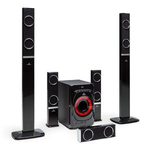 Imagine Auna Areal 825 5.1 Sistem de difuzoare 200 W RMS BT USB SD AUX Telecomandă