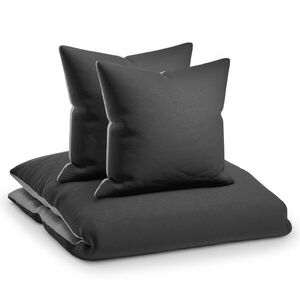 Imagine Sleepwise Soft Wonder-Edition, lenjerie de pat, 155x200cm, gri închis/gri deschis