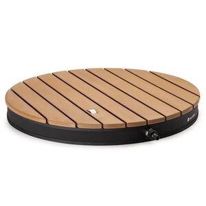 Imagine Blumfeldt Sumatra Breeze Round duș de grădină WPC aluminiu 70x55 cm rotund
