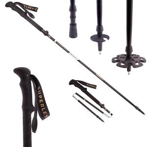 Imagine KLARFIT Irun TX Essential, bețe de trekking, aluminiu, pliabile, 100 - 130 cm