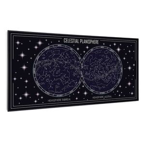 Imagine Klarstein Wonderwall Air Art Smart, încălzitor cu infraroșu, harta cerului, 120 x 60 cm, 700 W