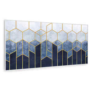 Imagine Klarstein Wonderwall Air Art Smart, încălzitor cu infraroșu, linie albastră, 120 x 60 cm, 700 W