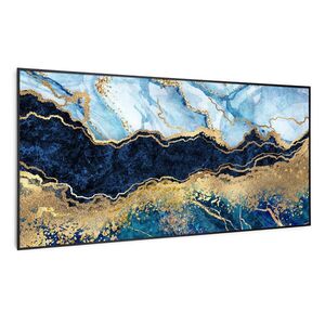 Imagine Klarstein Wonderwall Air Art Smart, încălzitor cu infraroșu, marmură albastră, 120 x 60 cm, 700 W