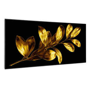 Imagine Klarstein Wonderwall Air Art Smart, încălzitor cu infraroșu, frunză aurie, 120 x 60 cm, 700 W