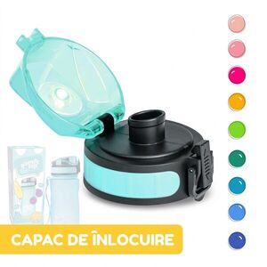 Imagine Klarstein Capac de schimb Wakaba pentru sticle de apă de 350/400/500 ml | Gât din plastic | Fără BPA
