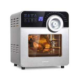 Imagine Klarstein AeroVital Cube Chef Friteuză cu aer cald 1700 W 14 litri 16 programe de încălzire superioară și inferioară