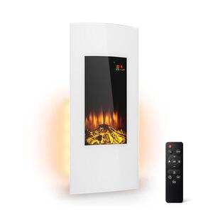 Imagine Klarstein Lamington șemineu electric 2000 W cu flăcări LED, încălzitor cu timer și lumină ambientală