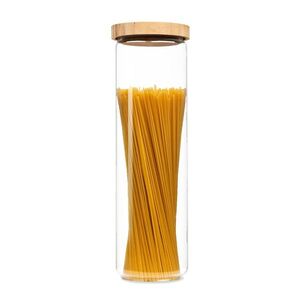 Imagine Klarstein Recipient de depozitare, cu capac de bambus, 1700 ml, stivuibil, etanș