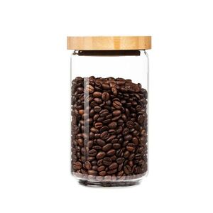 Imagine Klarstein Recipient de depozitare, cu capac de bambus, 750 ml, stivuibil, etanș