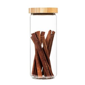 Imagine Klarstein Recipient de depozitare, cu capac de bambus, 800 ml, stivuibil, etanș