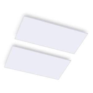 Imagine Klarstein Wondersky, Încălzitor infraroșu de tavan, set de 2 încălzitoare, 700 W 60 x 6 x 120 cm (L x Î x l), IP44