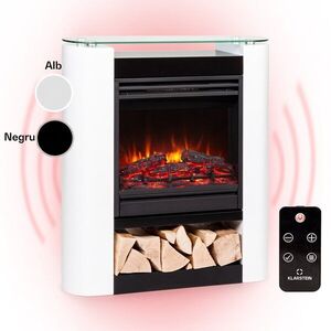Imagine Klarstein Studio 5 Arc șemineu electric 1800 W LED flăcări ventilator telecomandă