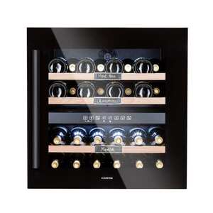 Imagine Klarstein Vinsider 36 Onyx Edition, vinotecă, 85 l, 5-22°C, 2 zone.