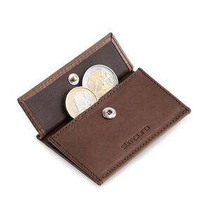 Imagine Slimpuro Coin Pocket cu card de protecție RFID pentru portofele ZNAP Slim Wallets 8 și 12, butonul de închidere