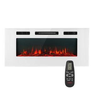 Imagine Klarstein Galeras șemineu electric de perete și încastrat 1800 W LED 3 culori Timer