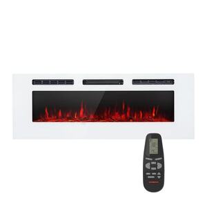 Imagine Klarstein Galeras, șemineu electric de perete și de încorporat, 1800 W, LED, 3 culori, temporizator