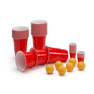 Imagine BeerCup Federer Ultimate Ber Pong pachet pentru petrecere, Red Cups, Shot Cups, inclusiv biluțe