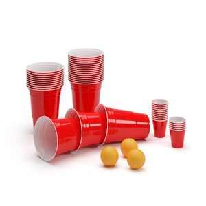 Imagine BeerCup Federer Ultimate Ber Pong pachet pentru petrecere, Red Cups, Shot Cups, inclusiv biluțe