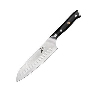 Imagine Zelite Infinity by Klarstein Seria japoneză Alpha-Royal, cuțit santoku 7”, oțel damasc