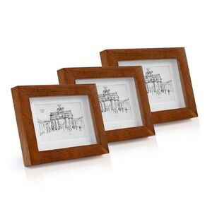 Imagine Casa Chic Kenton, rame pentru fotografii, set de 3 rame, dreptunghiulare, 14 x 9 cm, montate, sticlă