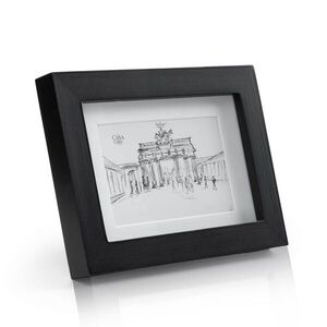 Imagine Casa Chic Brighton ramă foto cu panou de sticlă 10 x 15 cm cu suport din lemn adevăratfoto