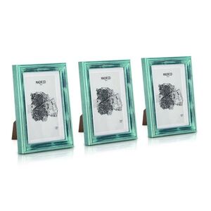 Imagine Casa Chic Lancaster, rame pentru fotografii, dreptunghiulară, set de 3 rame, fotografii de 17 x 12 cm, montată, lemn adevărat