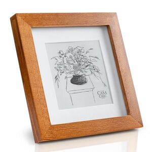 Imagine Casa Chic Bristol, ramă pentru fotografii, sticlă, 15 x 15 cm cu suport, lemn adevărat