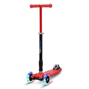 Imagine Fun pro TWO Trotinetă pentru copii, de la 5 ani, roți LED, 80 kg, pliabilă, înălțime reglabilă