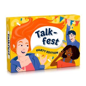Imagine Spielehelden Talkfest Party Edition, joc de cărți cu peste 100 de întrebări în limba engleză