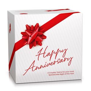 Imagine Spielehelden Happy Anniversary, Joc de cărți pentru cupluri, 280 întrebări, Cutie cadou în limba engleză