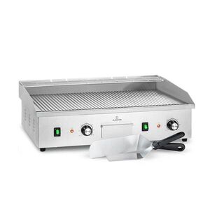 Imagine Klarstein Grillmeile 4400, grătar electric, Plancha, 2x2200W, placă de grătar din oțel inoxidabil