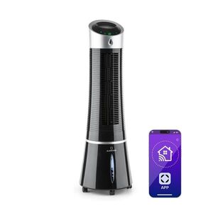 Imagine Klarstein Skyscraper Ice Smart, 4-in-1, Răcitor de aer și ventilator, WiFi, 180m³/h, telecomandă de la distanță