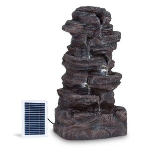 Imagine Blumfeldt Stonehenge XL, fântână solară, iluminat cu LED-uri, polirășină, baterie litiu-ion