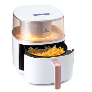 Imagine Klarstein Air Bloom, Friteuza cu aer cald, cu funcție de gătit la aburi, 1500 W, 7, 5 litri, 16 programe