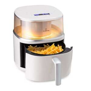Imagine Klarstein Air Bloom, Friteuza cu aer cald, cu funcție de gătit la aburi, 1500 W, 7, 5 litri, 16 programe