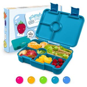 Imagine schmatzfatz by Klarstein Lite Lunchbox 6 compartimente 20, 8x4, 5x15 cm Tritan fără BPA