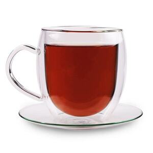 Imagine Feelino Pahar, 400 ml, Dublu perete, Sticlă borosilicată de înaltă caâlitate, Unic