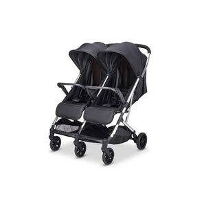 Imagine Cărucior Babify Twin Air Gemelar, omologat până la 22 kg, ușor și compact, gri deschis