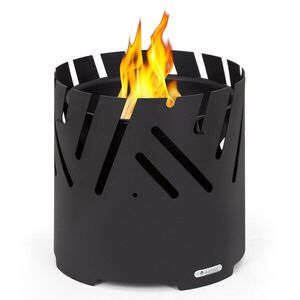 Imagine Blumfeldt Crown 3-în-1 cuvă de foc Ø 46 cm, rezistentă la apă și îngheț, plită de grătar, grătar, placă din bambus