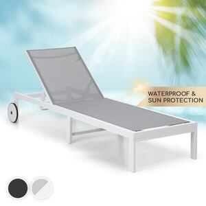 Imagine Blumfeldt Lucca Lounger, șezlong de grădină, aluminiu, 4 nivele