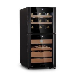 Imagine Klarstein El Dorado 89, umidor și frigider pentru vin, ecran tactil, 89L, LED