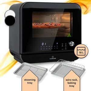 Imagine Klarstein Vita Pro, friteuză cu aer cald cu gătit cu aburi, 2450 W, 18 litri, 14 programe, rezervor de apă de 800 ml