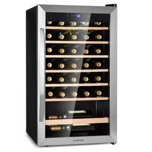 Imagine Klarstein Vinamour 32 Uno, frigider pentru vin, 1 zonă, 95 l / 36 sticle, 4-18 °C, control tactil