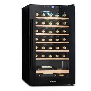 Imagine Klarstein Barossa 32 Uno, frigider pentru vin, 1 zonă, 95 litri/ 36 de sticle, ecran tactil