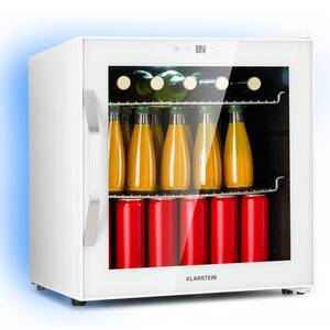 Imagine Klarstein Coachella 50 Smart, frigider, 50 l, functie WiFi, retroiluminare, inox.