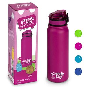 Imagine Klarstein schmatzfatz sticlă izolatoare pentru copii 550 ml oțel inoxidabil | ABS | fără BPA