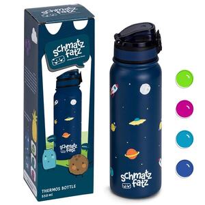 Imagine Klarstein schmatzfatz sticlă izolatoare pentru copii 550 ml oțel inoxidabil | ABS | fără BPA