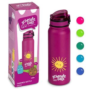 Imagine Klarstein schmatzfatz sticlă izolatoare pentru copii 550 ml oțel inoxidabil | ABS | fără BPA