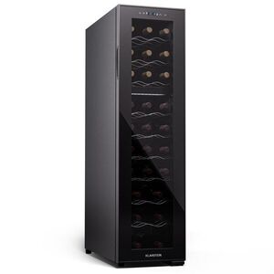 Imagine Klarstein Shiraz 27 Duo, frigider pentru vin, 2 zone, 83 l / 27 sticle, 5-18 / 5-18 °C, control tactil